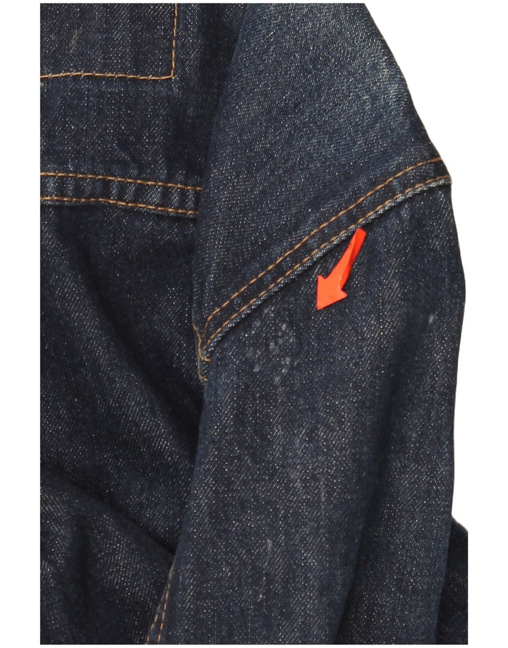 Levi's Jeansjacke für Mädchen, 7–8 Jahre, XS, Marineblau, Baumwolle