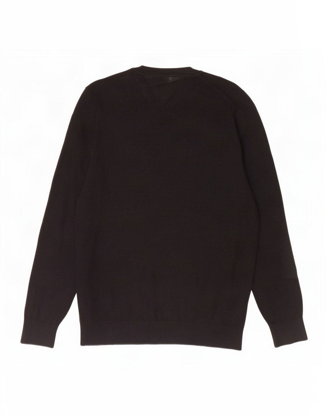 Tommy Hilfiger Herren-Pullover mit Rundhalsausschnitt, groß, aus schwarzer Baumwolle