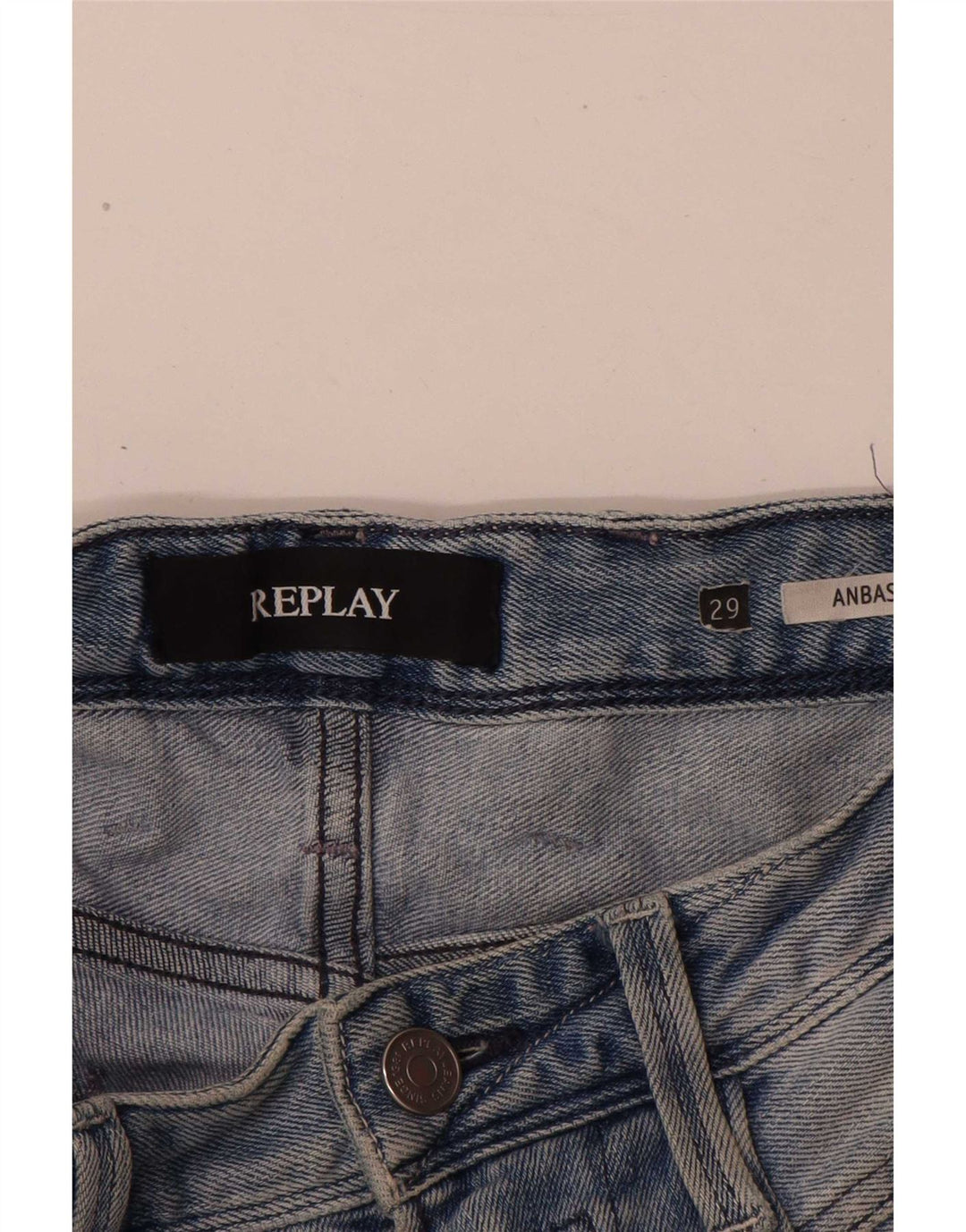Replay Herren Anbass Slim Jeans W29 L30 Blau