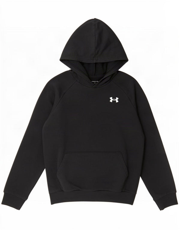 Under Armour Boys Loose Fit Hoodie Jumper 11-12 Jahre Large Black Cotton