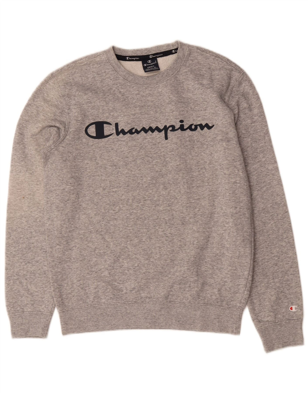 Champion Herren-Sweatshirt mit Grafik, klein, grau meliert, Baumwolle