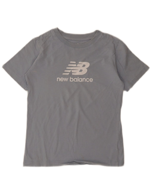 New Balance Jungen T-Shirt mit Grafik, 9–10 Jahre, Mittelblau