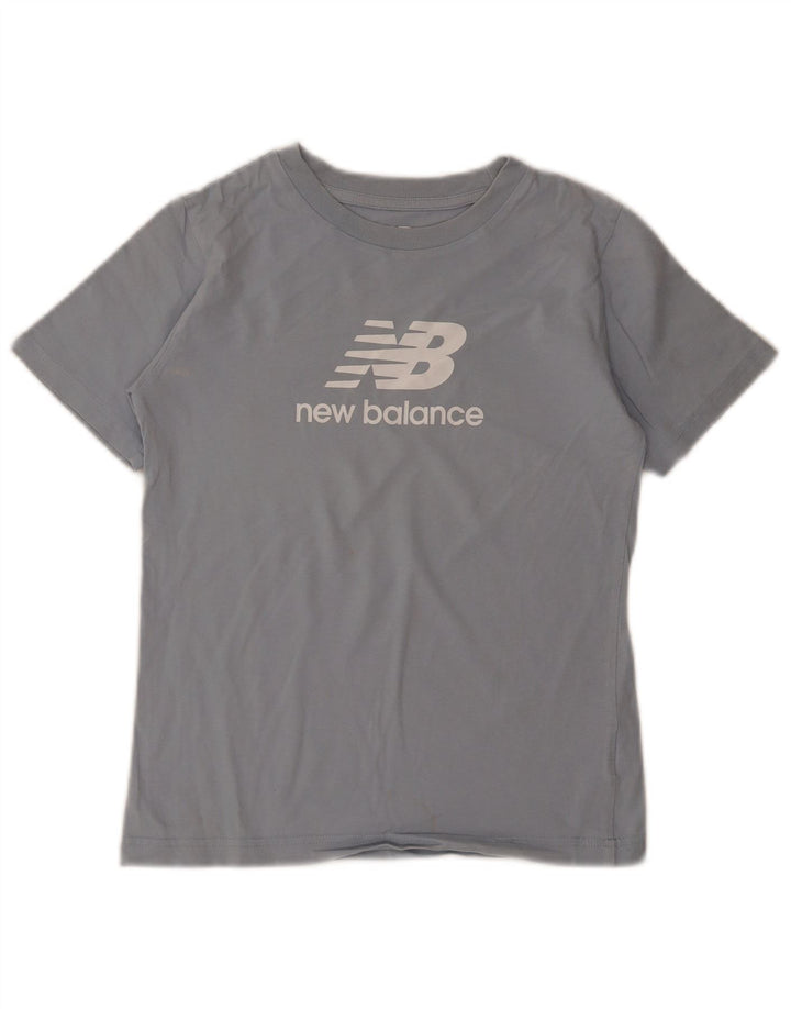 New Balance Jungen T-Shirt mit Grafik, 9–10 Jahre, Mittelblau