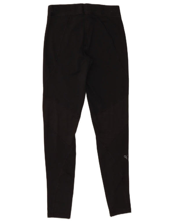 Adidas Damen Graphic Leggings UK 12/14 Medium Schwarz