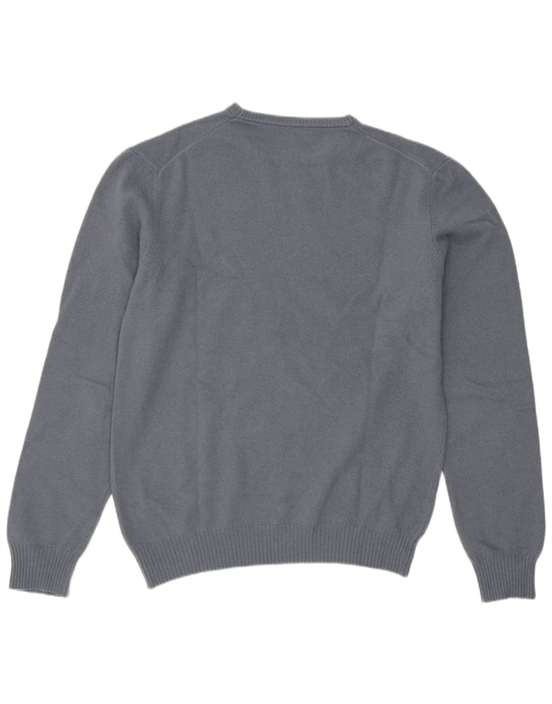 Sisley Damen-Pullover mit Rundhalsausschnitt, UK 16, Größe L, graue Wolle