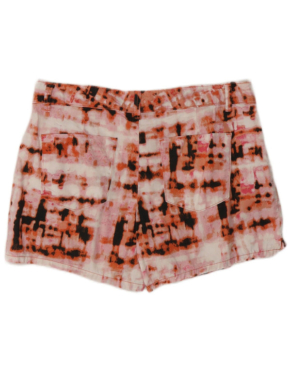 Calvin Klein Womens Casual Shorts UK 12 Medium W30 Mehrfarbig Tie Dye