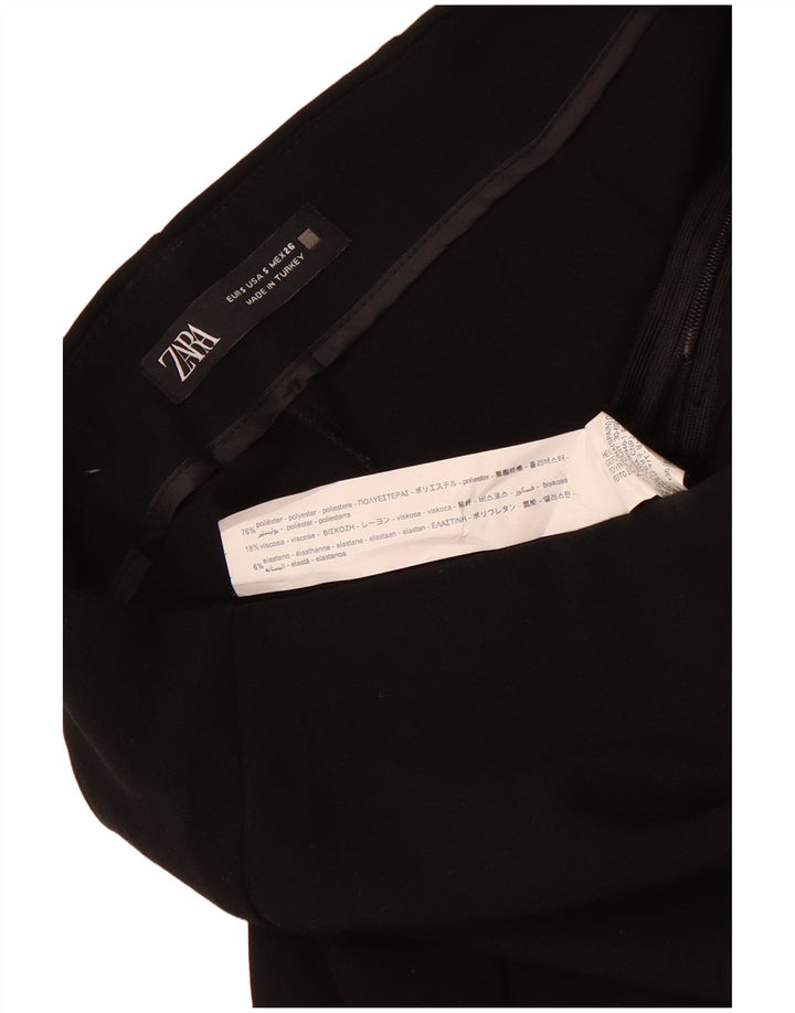 Zara Damen Skort UK 8 Small Schwarz Polyester