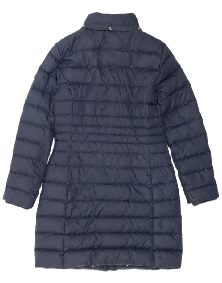 Tommy Hilfiger Damen Wattierter Mantel UK 14 Medium Marineblau Polyester