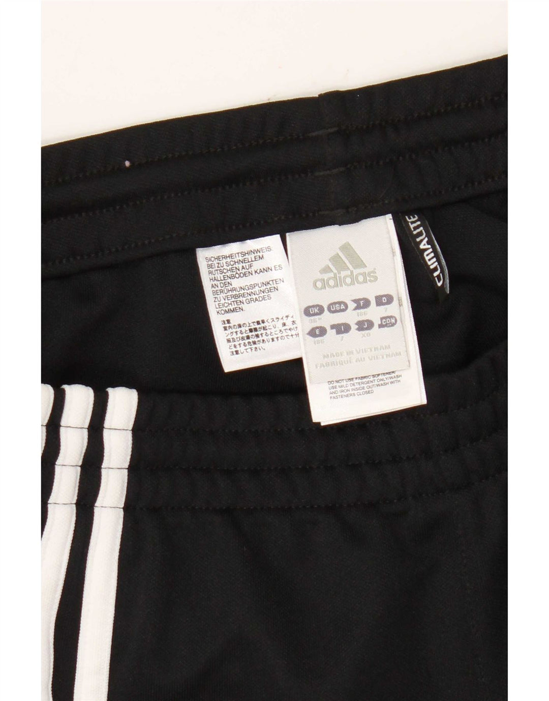 Adidas Herren-Trainingshose, groß, aus schwarzem Polyester