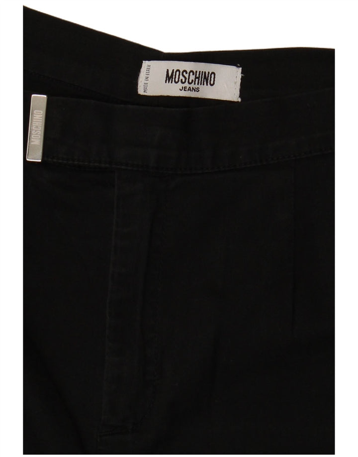 MOSCHINO Gerade Capri-Hose für Damen W28 L21 Schwarz