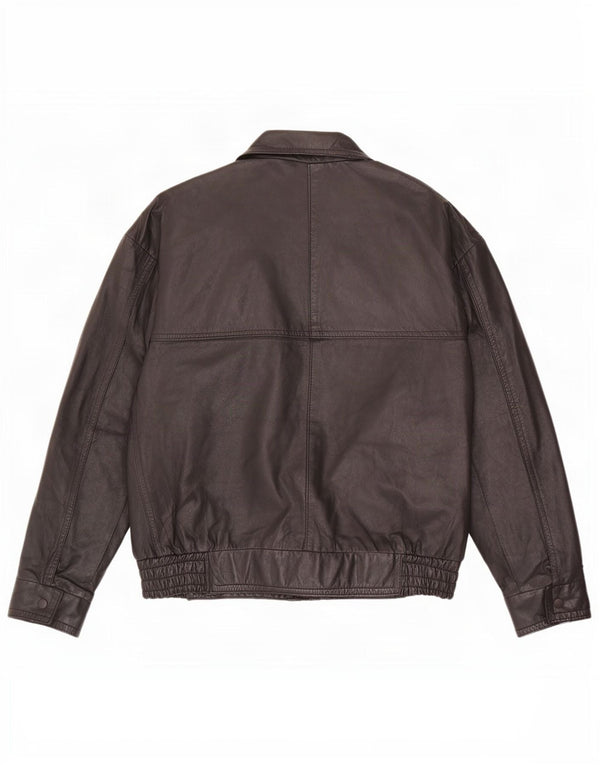 Vintage Herren Lederjacke UK 40 Large Schwarz