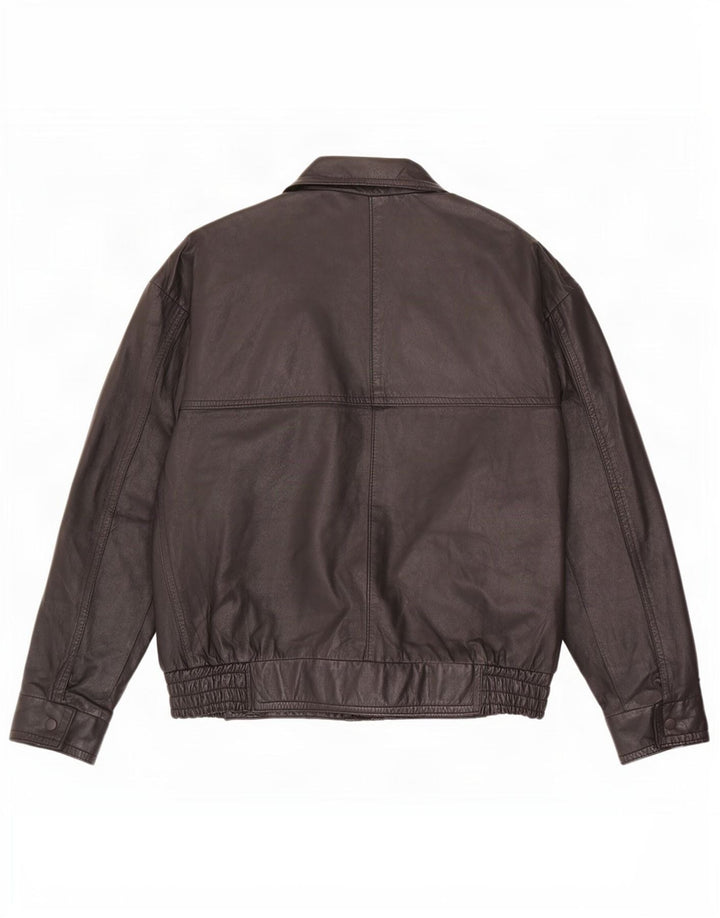 Vintage Herren Lederjacke UK 40 Large Schwarz