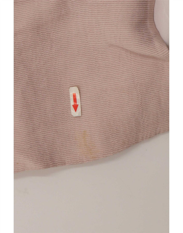 Zara Damen Übergroßer Mantel UK 10 Small Rosa Polyester