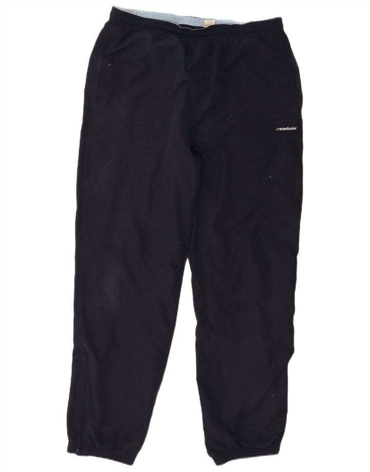 Reebok Herren-Trainingshose, Jogginghose, groß, marineblau, Polyester