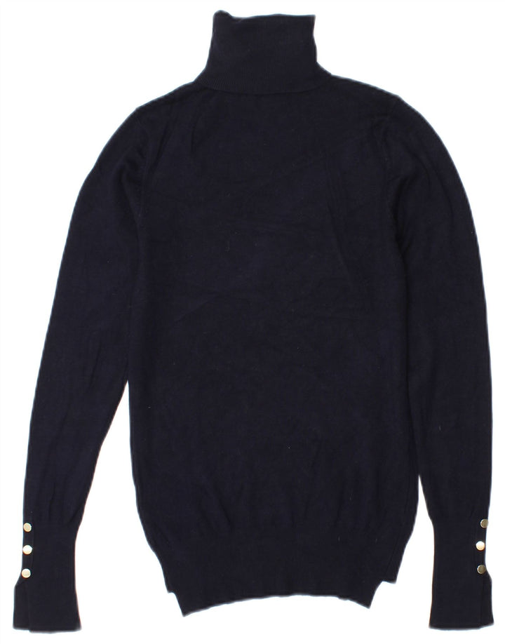 Rollkragenpullover für Damen von Zara, Gr. 10, Marineblau