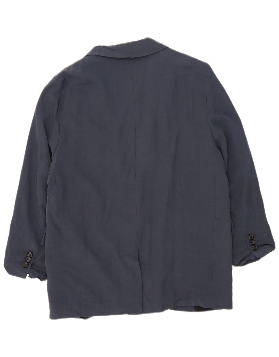 Zara Damen-Blazer mit 1 Knopf, übergroß, Gr. 10, Größe S, Marineblau, Viskose