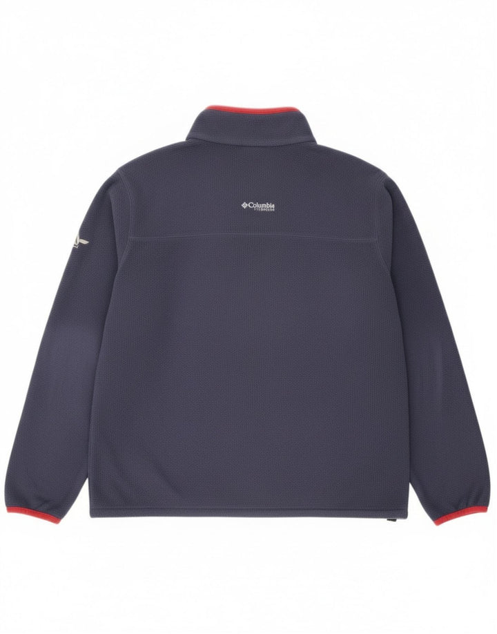 Columbia Herren Titanium Fleece Jacke UK 42 XL Marineblau Polyester