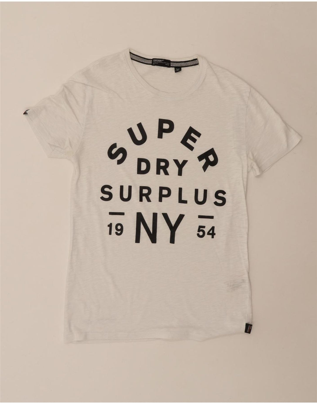 SUPERDRY Herren-T-Shirt mit Grafik, mittelweiße Baumwolle