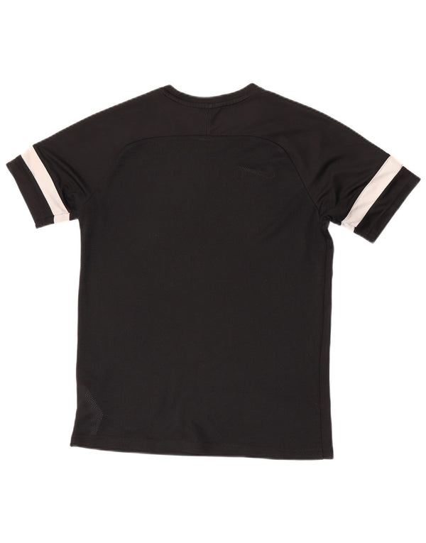 Nike Dri Fit T-Shirt für Jungen, 13–14 Jahre, XL, schwarzes Colourblock-Polyester