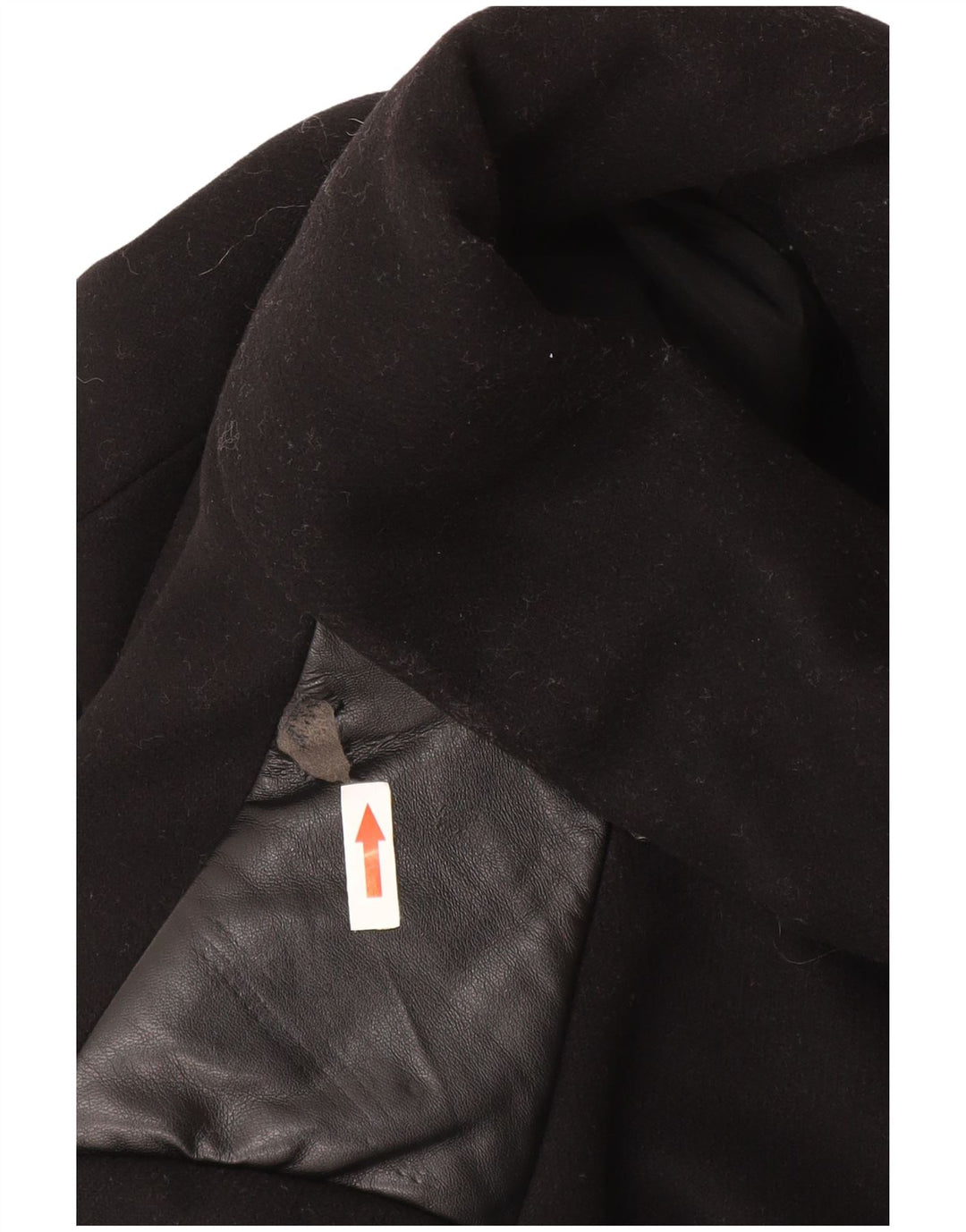 Liu Jo Damen Mantel IT 48 XL Schwarze Wolle
