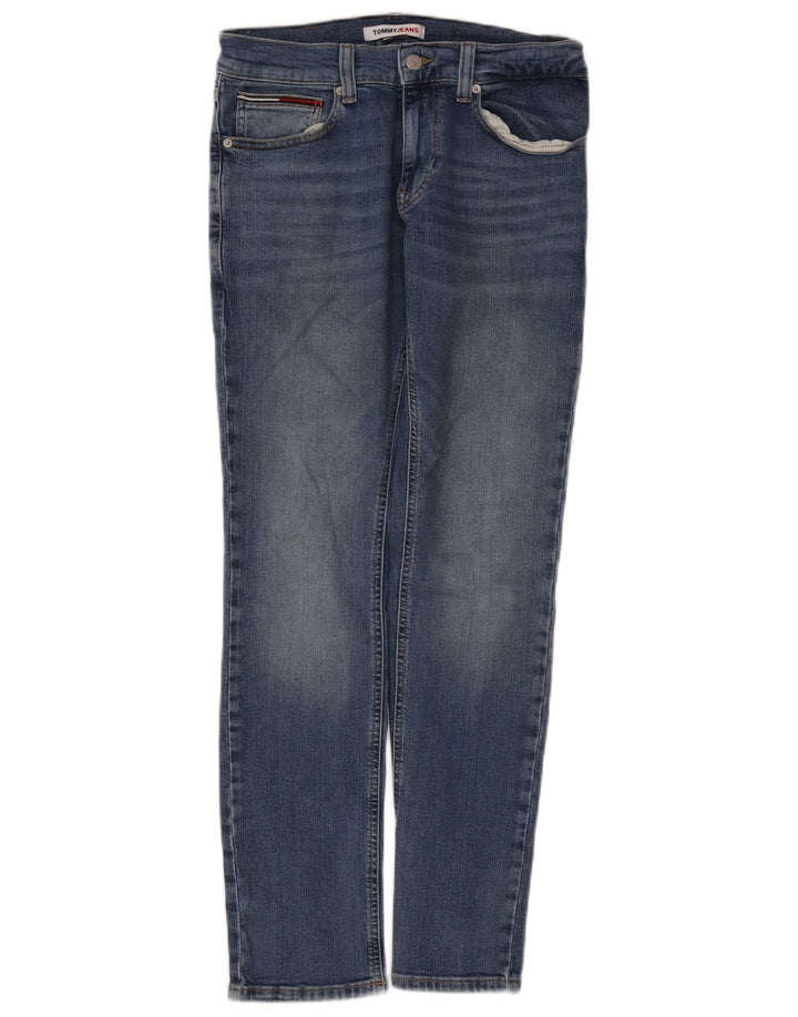 Tommy Hilfiger Damen Slim Jeans W30 L32 Blaue Baumwolle
