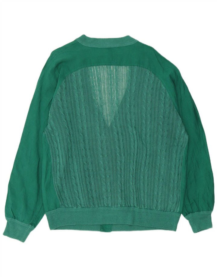 Vintage Herren Cardigan Pullover IT 44 XL Grün