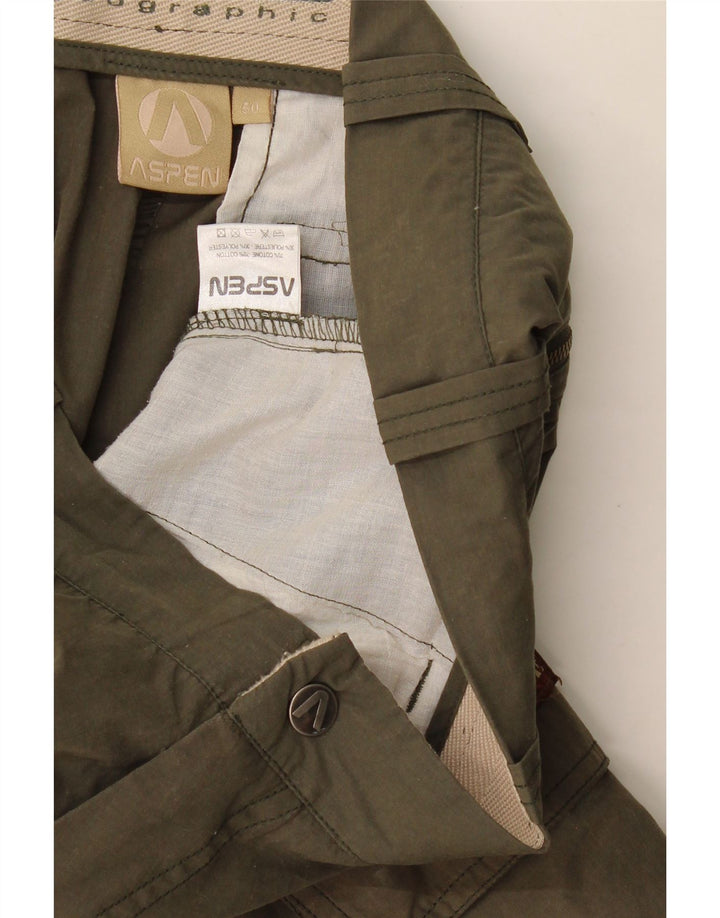 Aspen Herren Cargoshorts IT 50 Large W34 Khaki Baumwolle