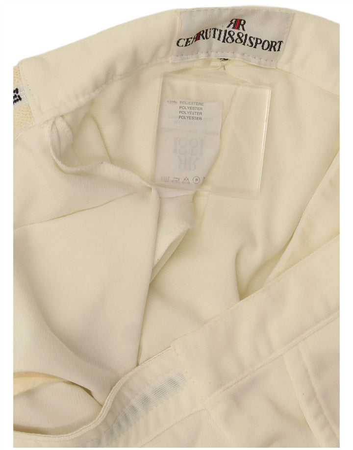Cerruti 1881 Herren Chinoshorts IT 46 Small W28 Off White Polyester