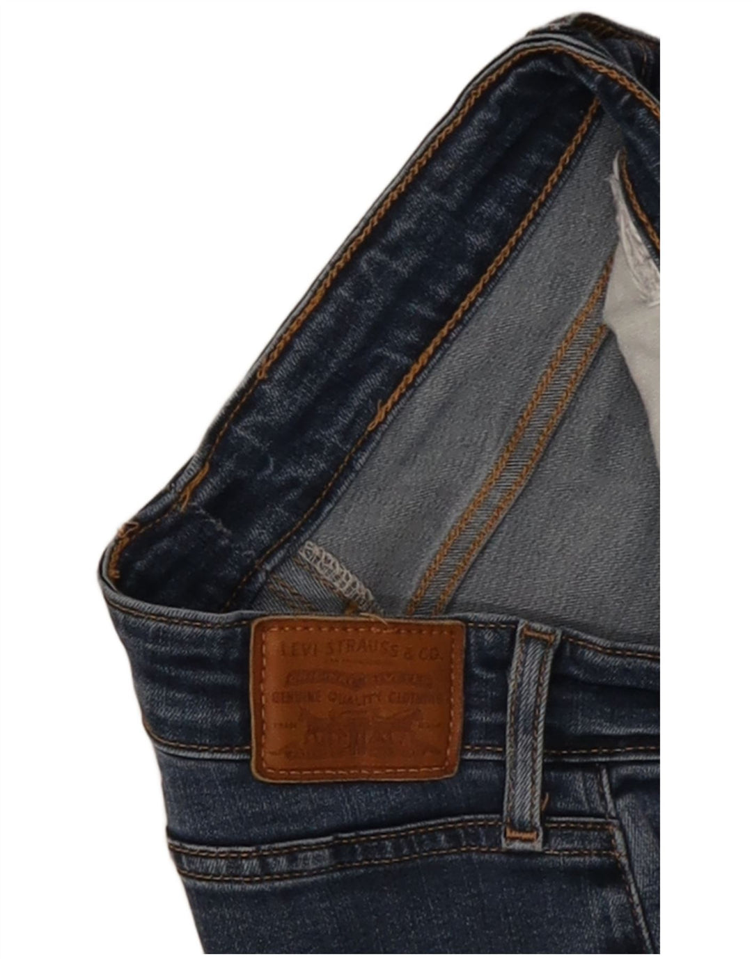 Levi's Damen-Jeans mit hoher Taille, kurz geschnitten, W28, L25, Blau