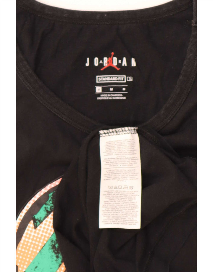 Jordan Herren-Weste mit Standard-Passform, mittelschwarz, Baumwolle