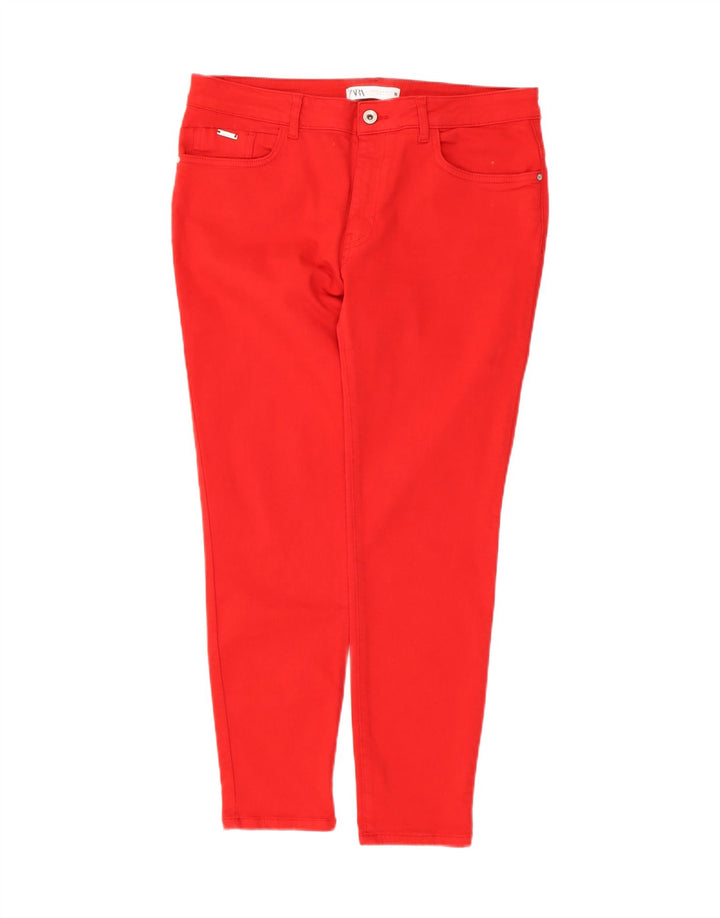 ZARA Womens Slim Jeans EU 44 XL W34 L27 Red Vintage Zara and Second-Hand Zara from Messina Hembry 