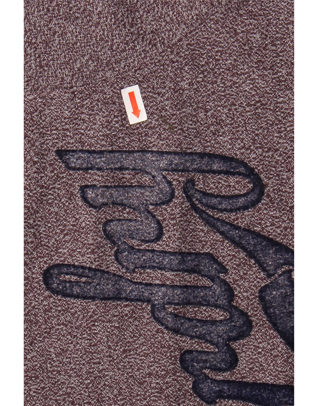 SUPERDRY Grafisches T-Shirt-Oberteil für Herren, großes Burgunderrot, gesprenkelte Baumwolle