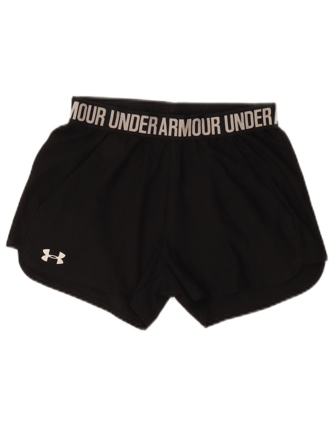 UNDER ARMOUR Damen Heat Gear Graphic Sportshorts UK 4 XS Schwarz