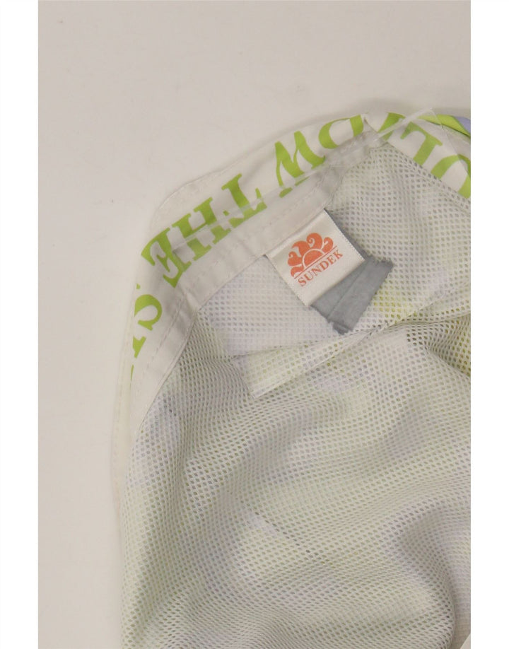 SUNDEK Herren-Badeshorts, klein, grün, geblümt, Polyester