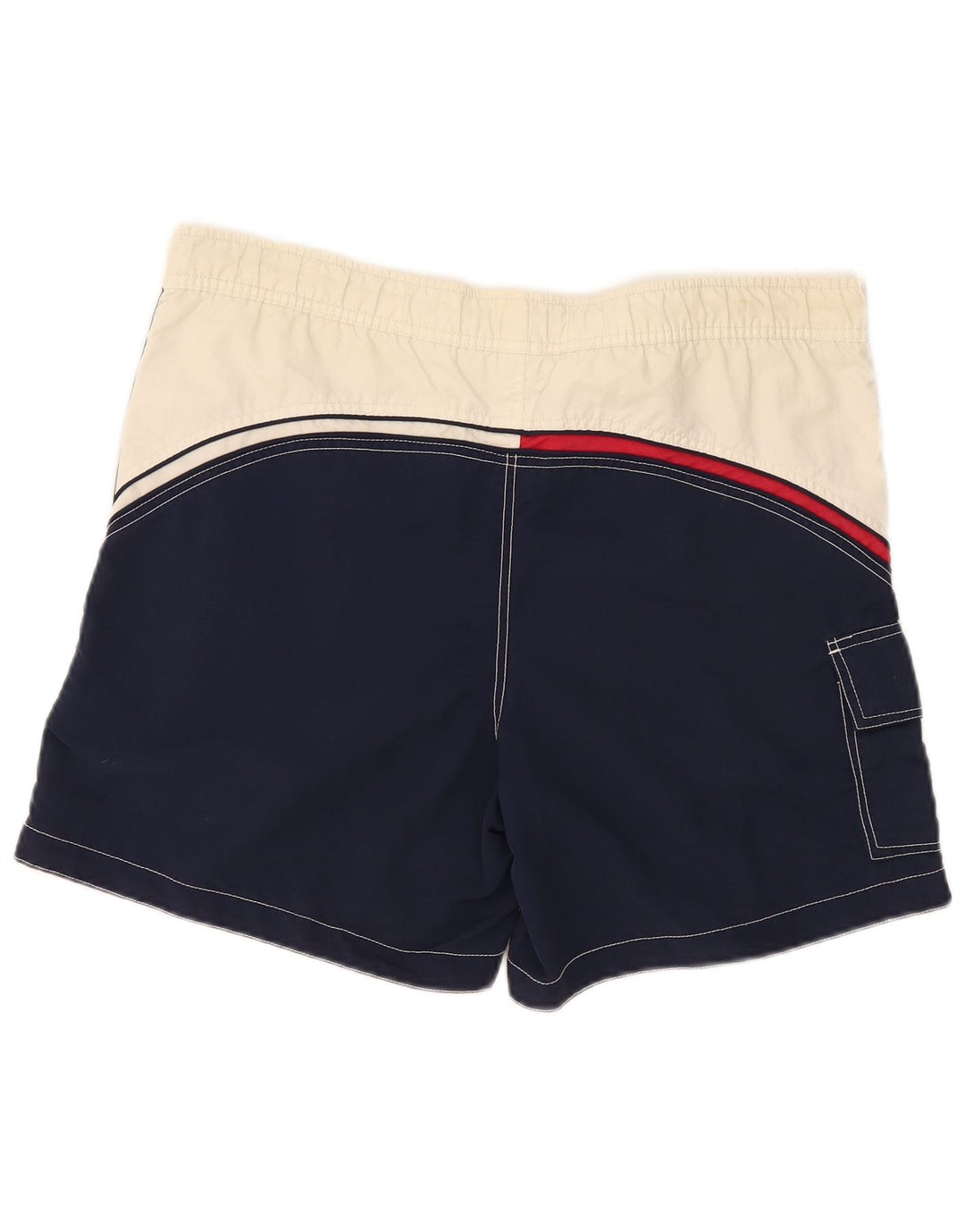 Tommy Hilfiger Herren-Cargo-Badeshorts, mittelgroß, Marineblau, Farbblock