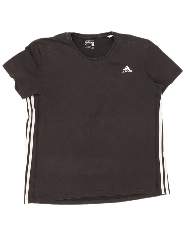 Adidas Mens Climalite T-Shirt Top XL Black Cotton