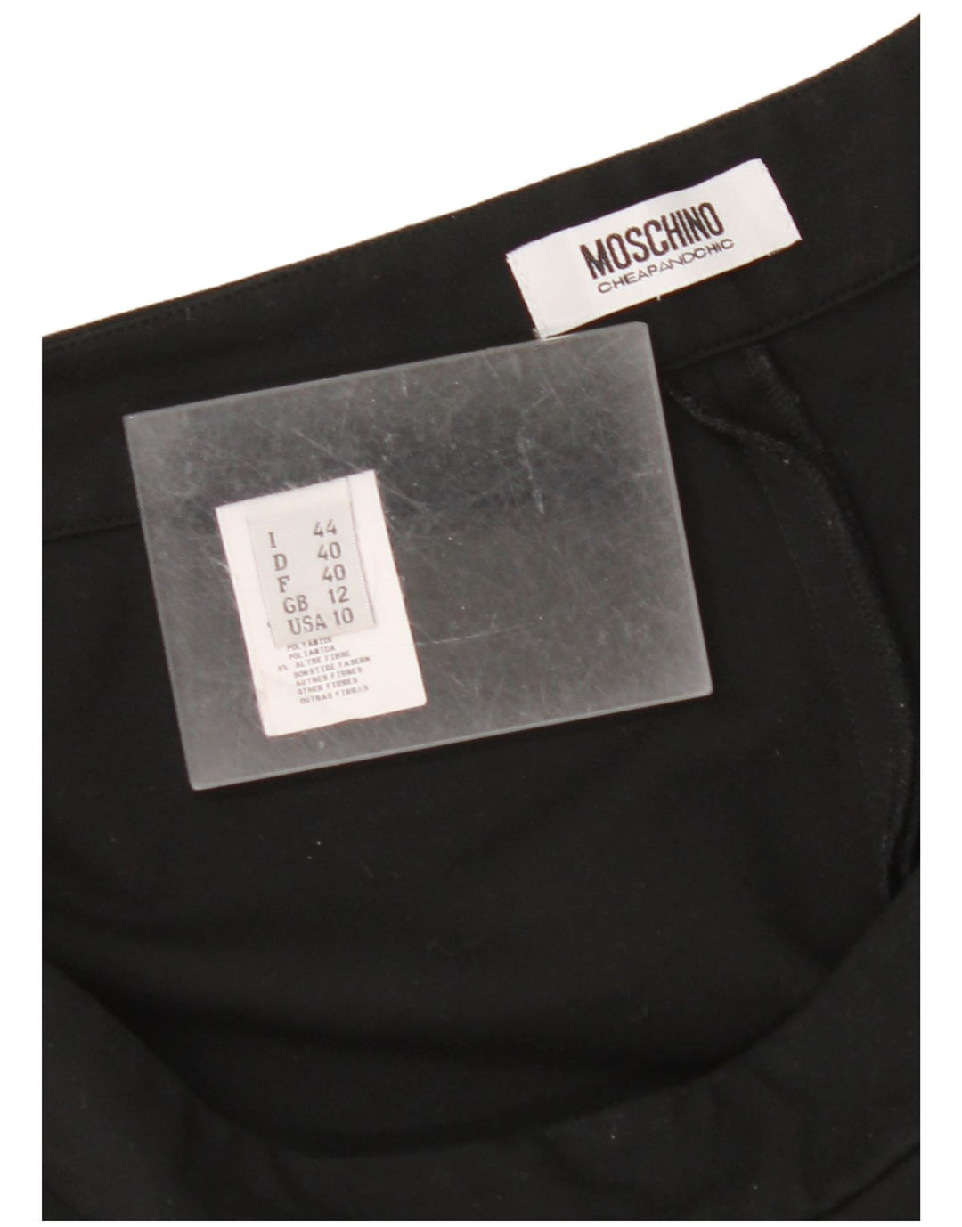 MOSCHINO Günstige und schicke Damen-Freizeithose UK 12 Medium W32 L29 Schwarz