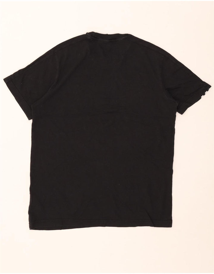 Adidas Herren T-Shirt Top Medium Schwarz Baumwolle