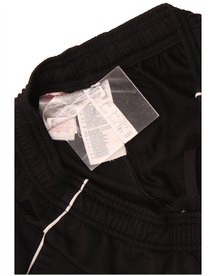 Adidas Jungen-Trainingshose, Jogginghose, 13–14 Jahre, schwarzes Polyester