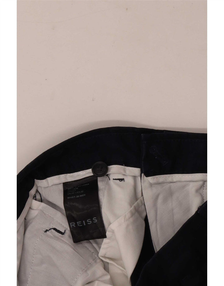 Reiss Herren Chino-Shorts W28 Small Marineblaue Baumwolle