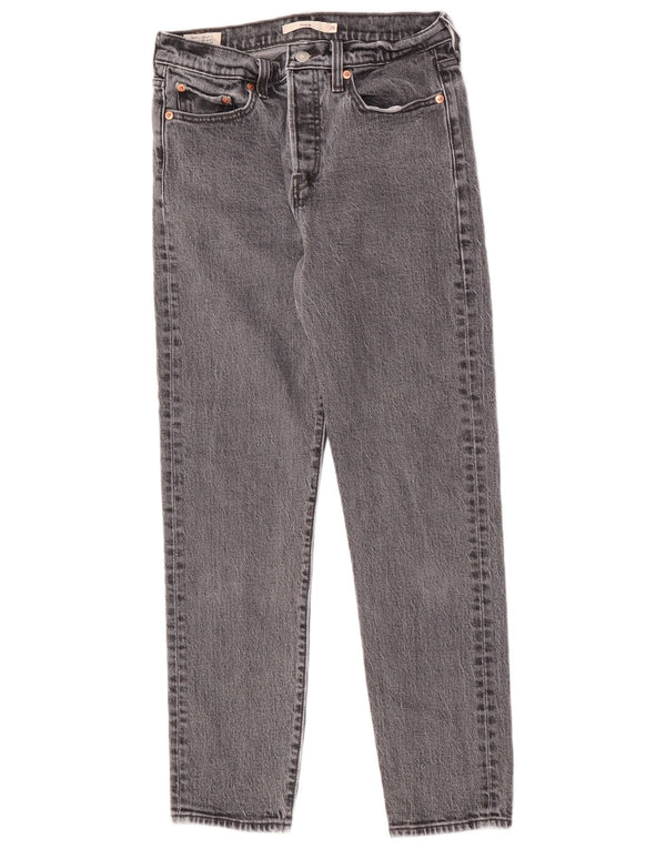 Levi's Damen Wedge Tapered Jeans W26 L27 Grauer Baumwollklassiker