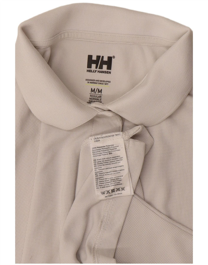 Helly Hansen Damen Regular Poloshirt UK 14 Mittelweißes Polyamid