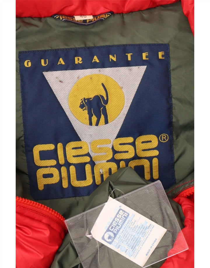 CIESSE PIUMINI Wattierte Herrenjacke mit Kapuze IT 46 Small Rot Polyamid