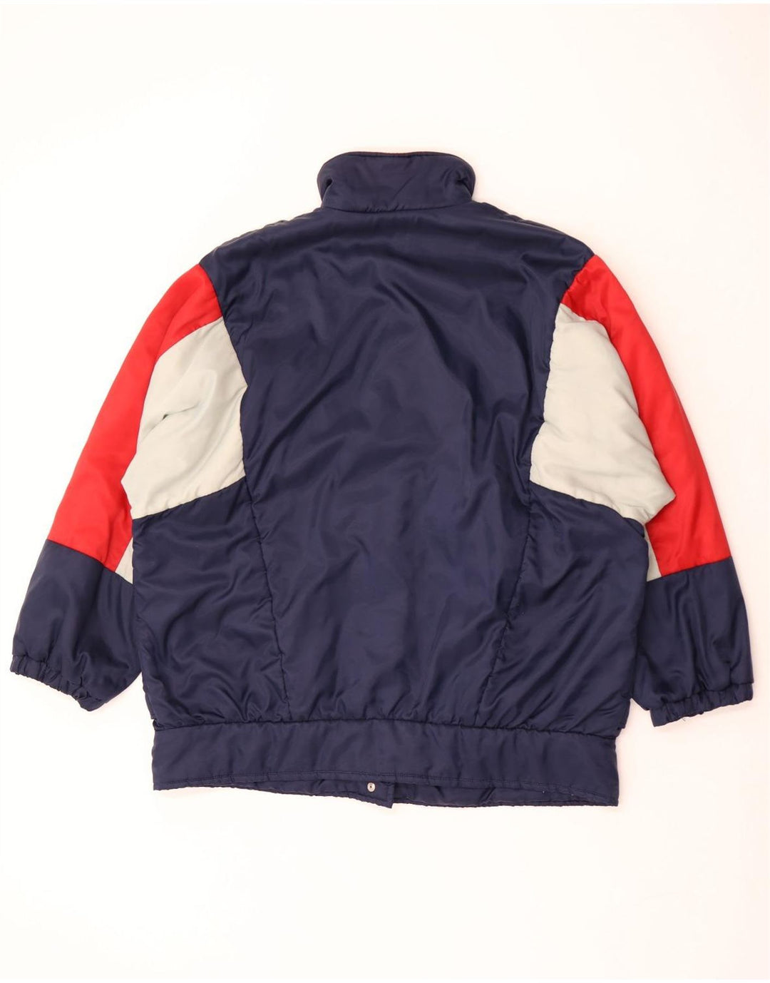 Vintage Herren Trainingsanzug Top Jacke 2XL Marineblau Farbblock