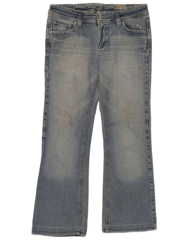 Lee Damen Heritage Bootcut Jeans US 13/14 Large W34 L30 Blaue Baumwolle