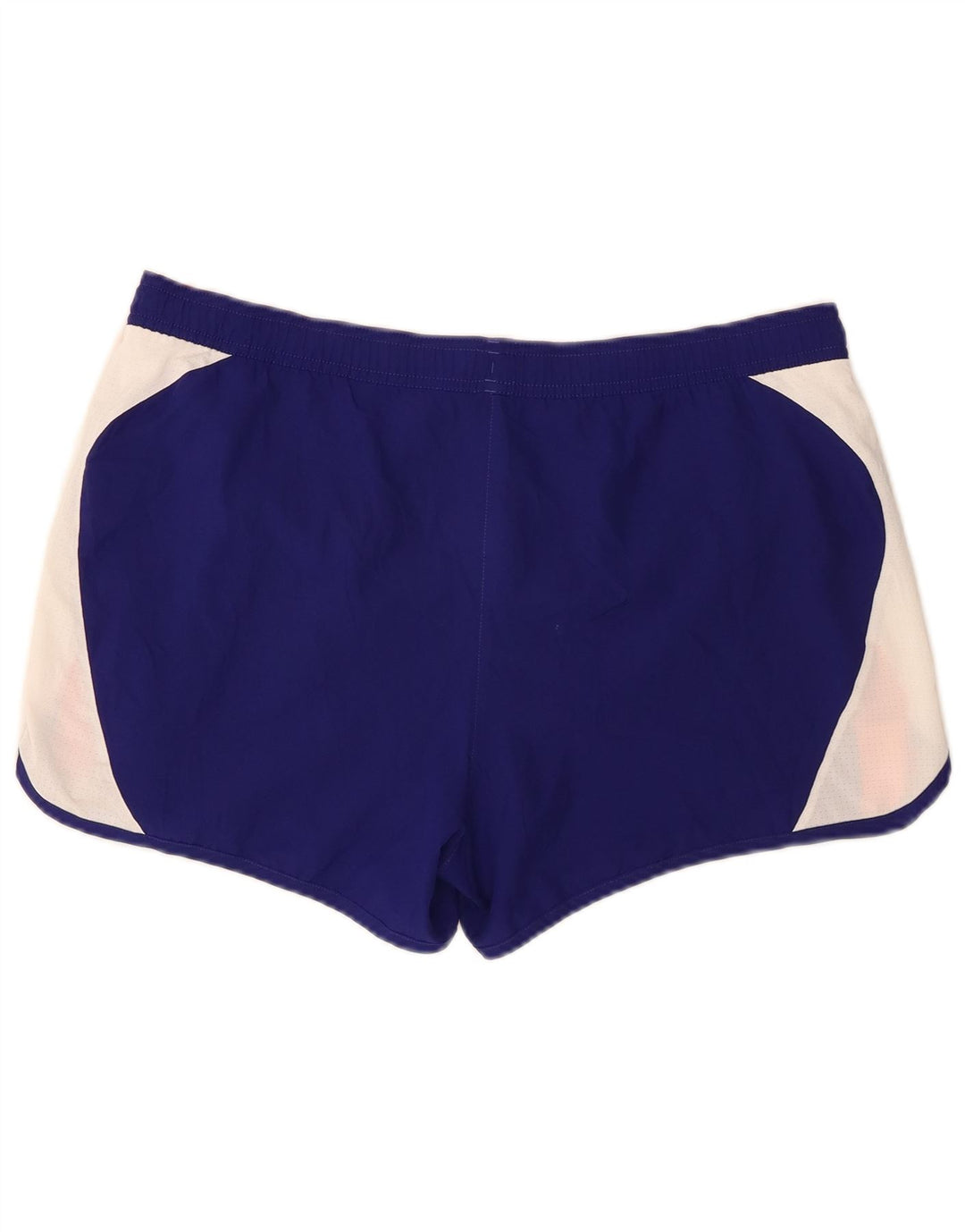 Adidas Damen Sportshorts UK 14 Mittelblaues Colourblock-Polyester