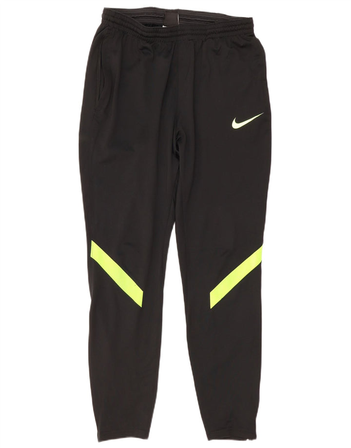 Nike Herren Dri Fit Trainingshose Mittelschwarzes Colourblock-Polyester