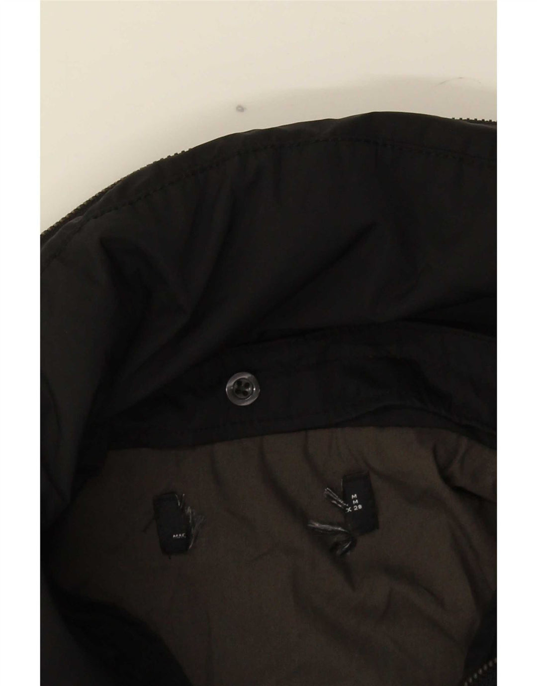 Vintage Damen Utility-Jacke mit Gürtel, UK 12, Mittelschwarz