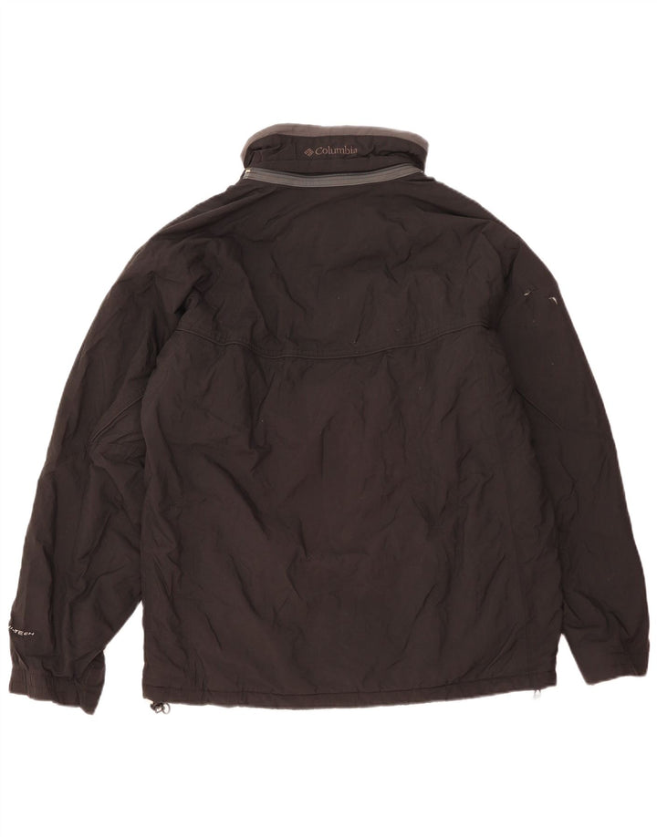 Columbia Herren-Windbreaker-Jacke, UK 38, mittelschwarzes Nylon