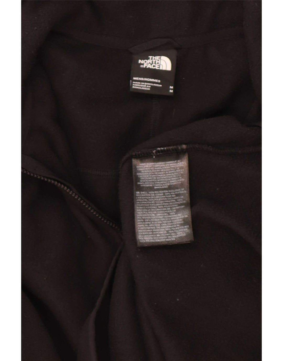 The North Face Herren-Fleecepullover mit Reißverschluss am Hals, Mittelschwarzes Polyester